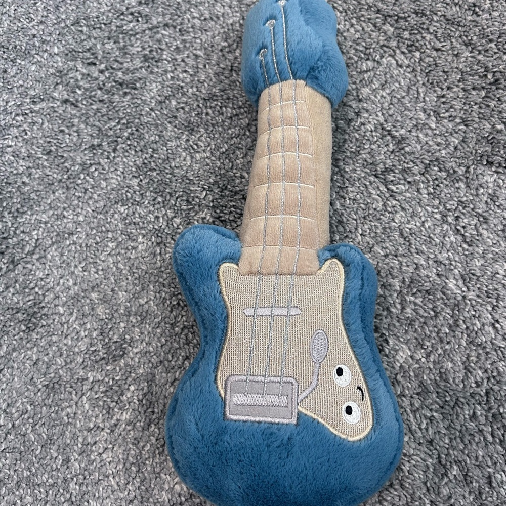 Jellycat Blue and Tan Guitar Stuffed Toy